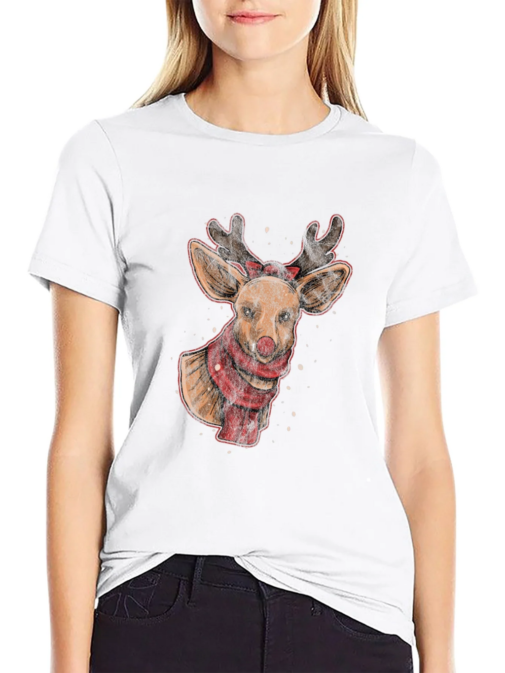 Reindeer Graphic Tee - Holiday Festive Style product image 8