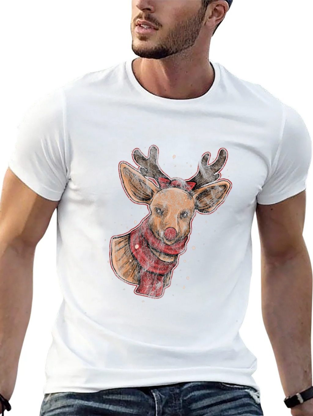 Reindeer Graphic Tee - Holiday Festive Style product image 12