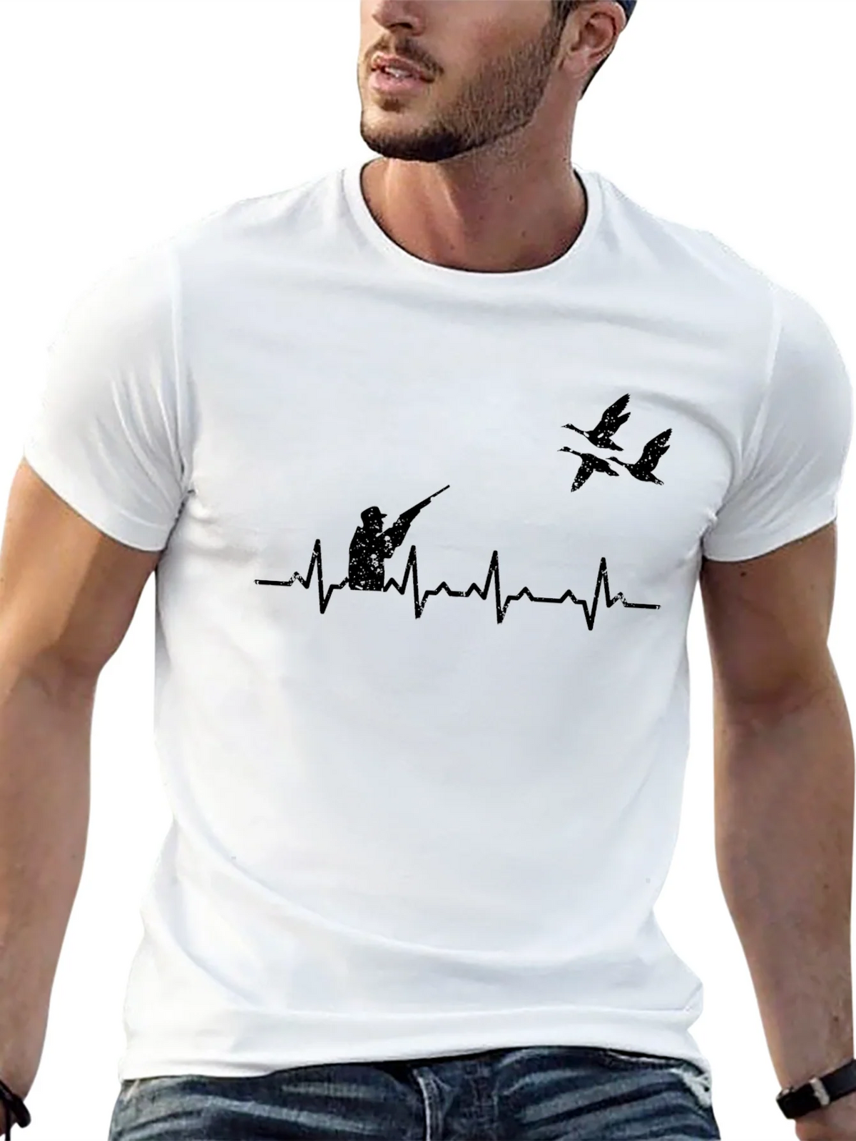 Hunters Heartbeat Graphic Tee - Black product image 12