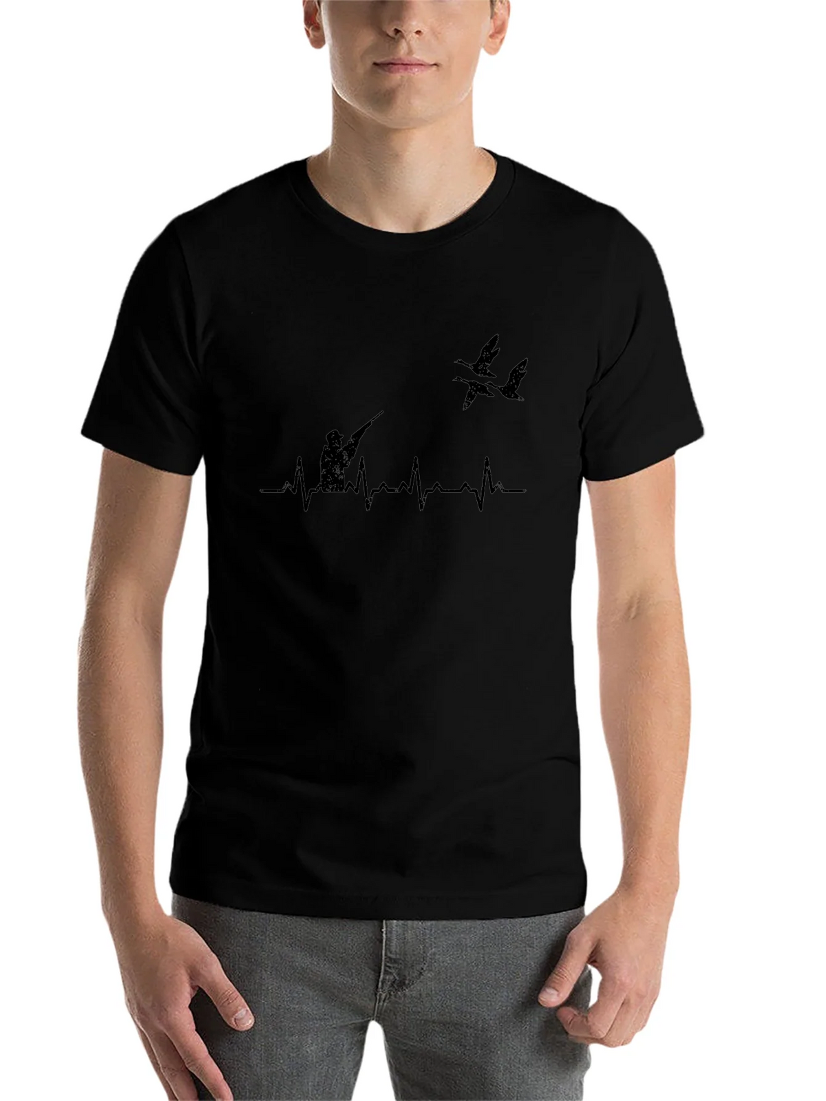 Hunters Heartbeat Graphic Tee - Black product image 4