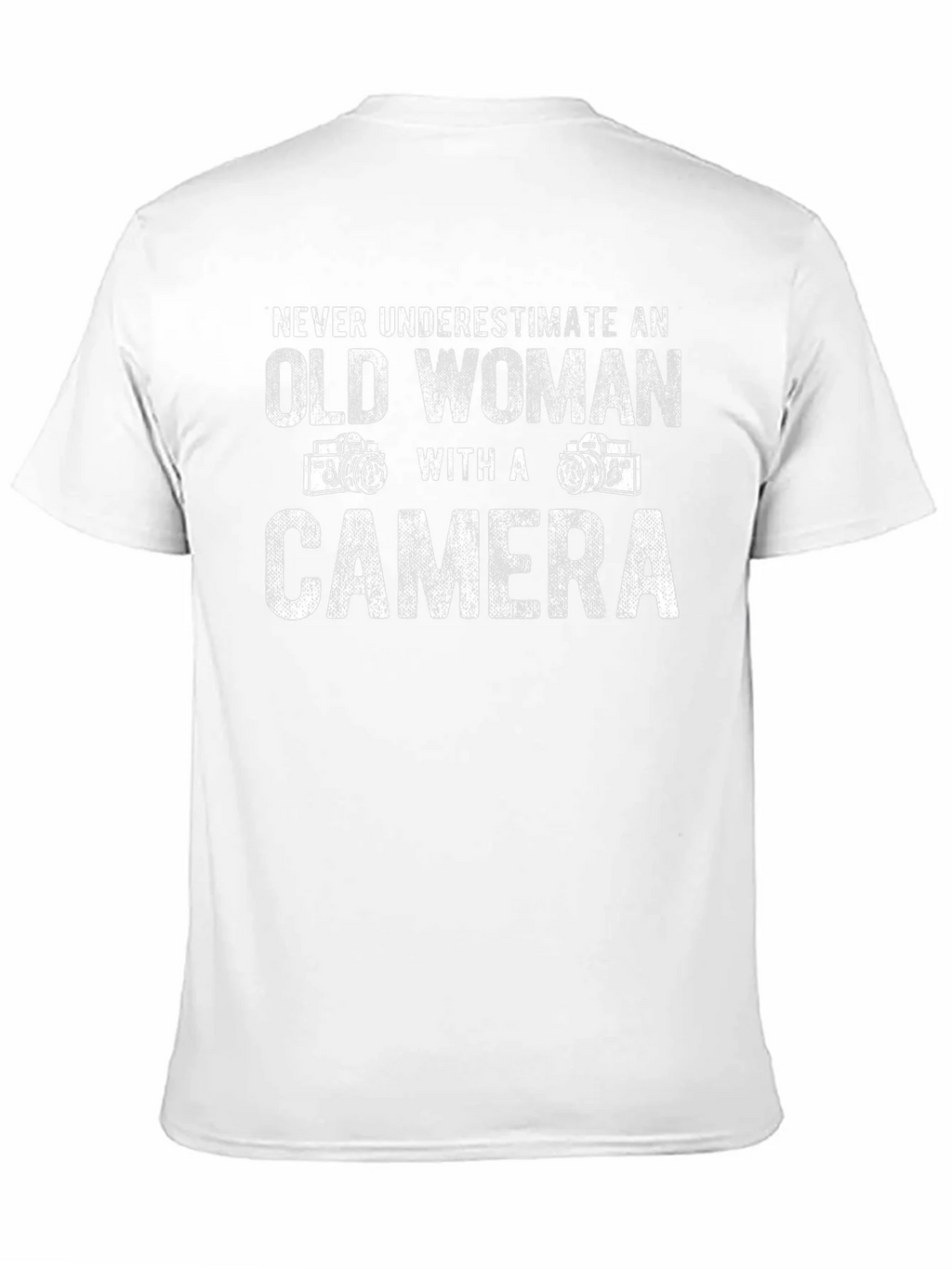 Old Woman Camera T-Shirt - Never Underestimate Gift product image 10