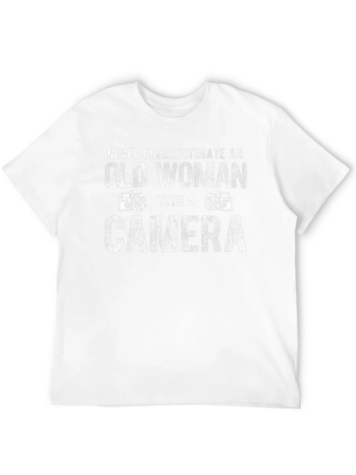Old Woman Camera T-Shirt - Never Underestimate Gift product image 11