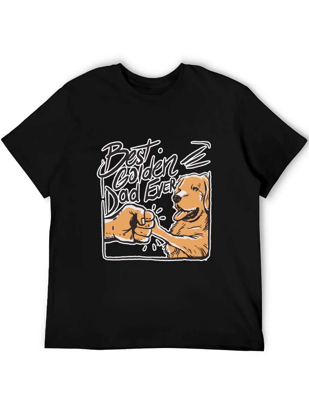 Best Golden Dad Ever T-Shirt product image 4