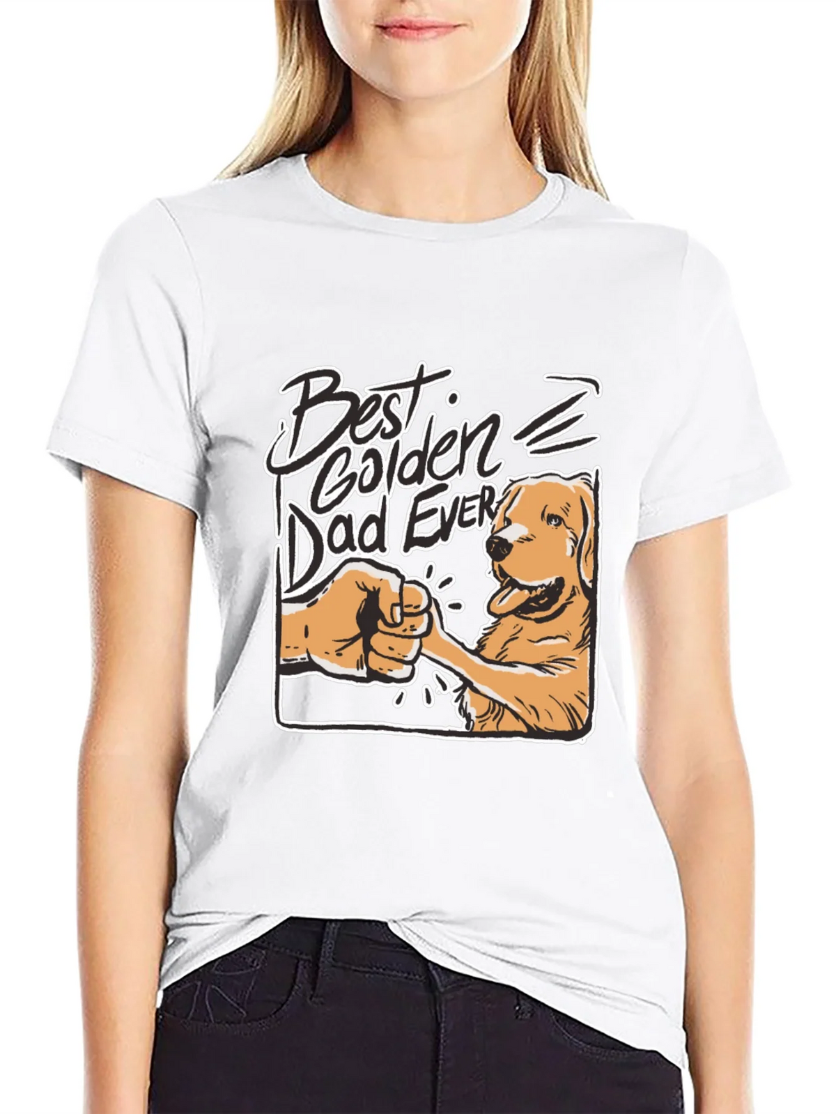 Best Golden Dad Ever T-Shirt product image 7