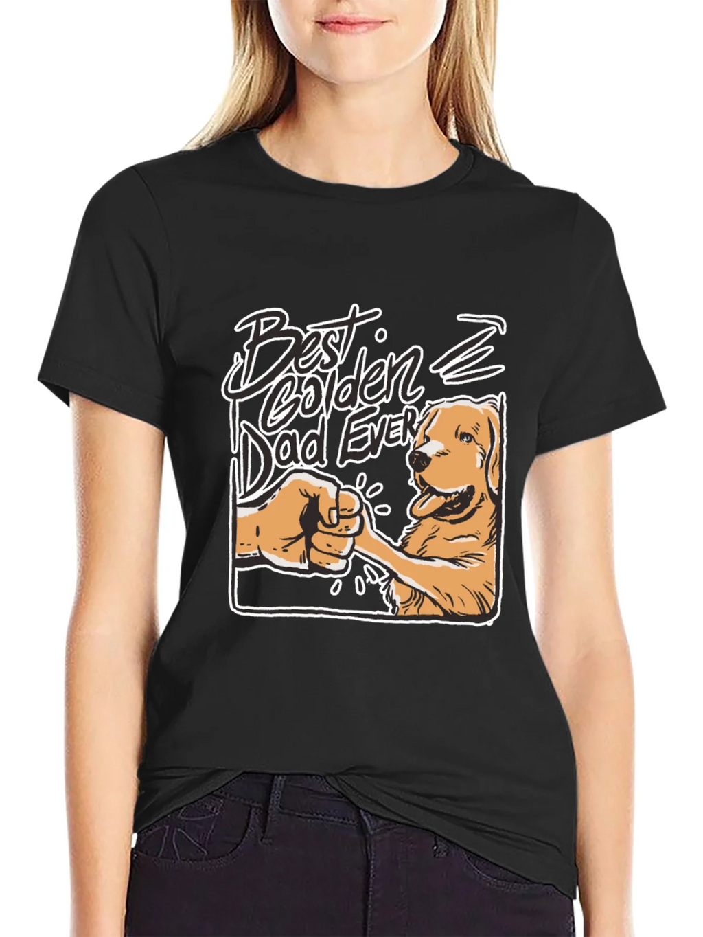 Best Golden Dad Ever T-Shirt product image 2