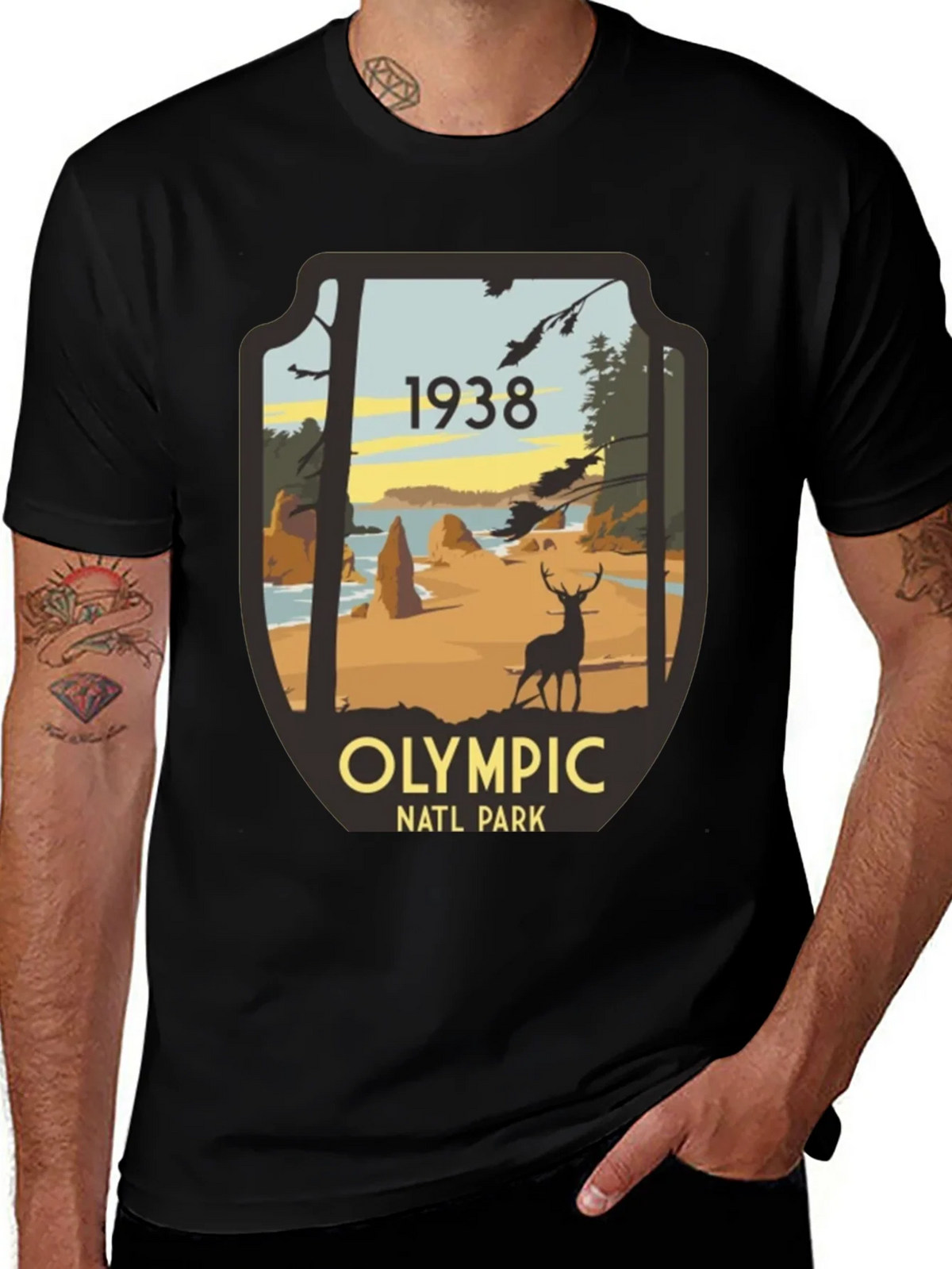 Olympic National Park 1938 Graphic Tee product image 1