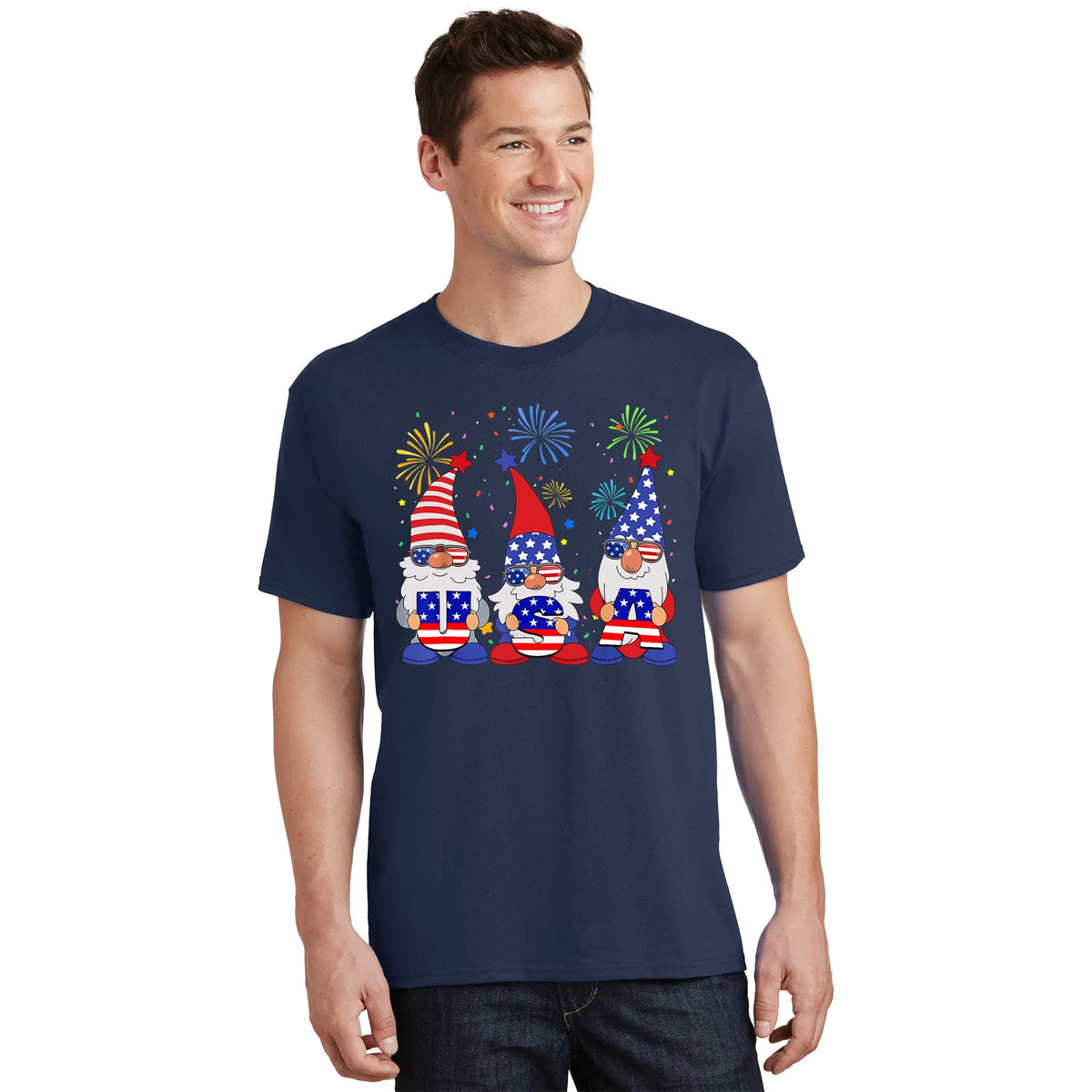 Funny American Gnomes Sunglasses Patriotic USA 4th Of July product image 1