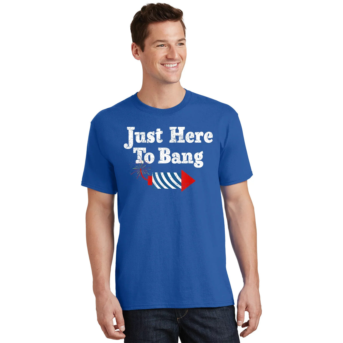 Funny Fourth Of July 4th Of I'm Just Here To Bang T-Shirt product image 1