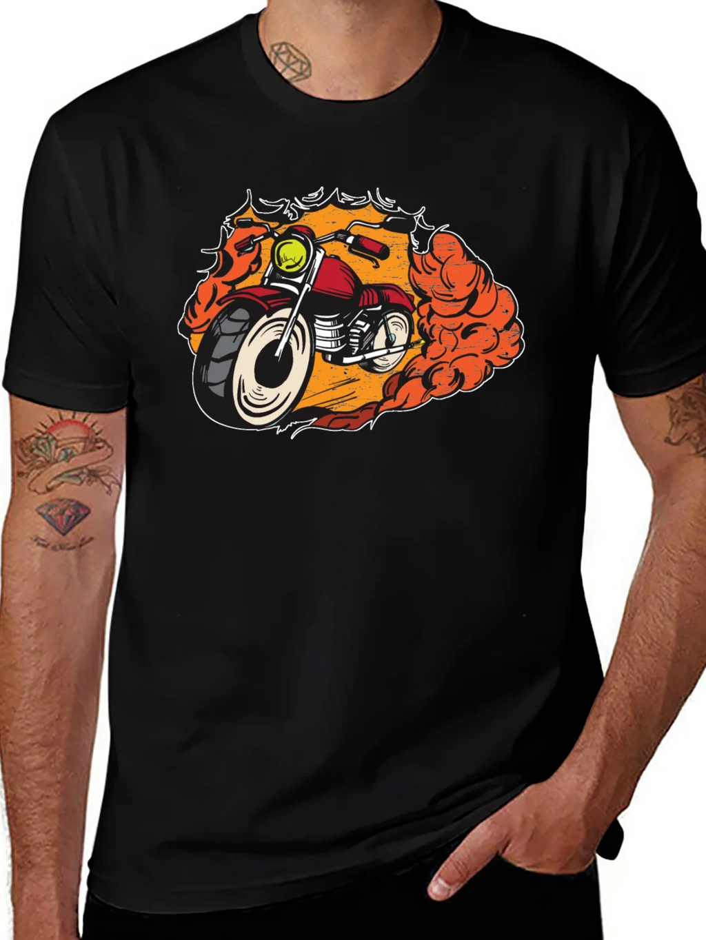 Motorcycle Graphic Tee - Ride in Style product image 1