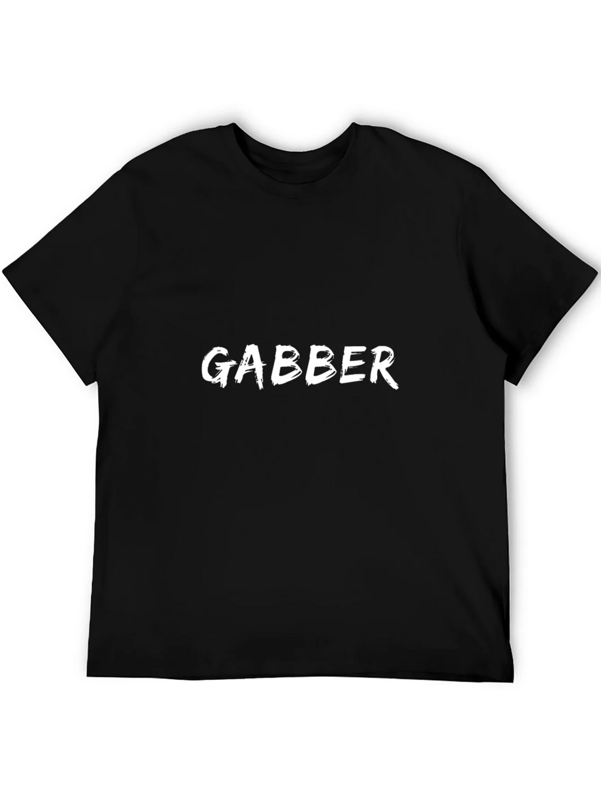 Gabber Graphic Tee - Black Cotton T-Shirt product image 5