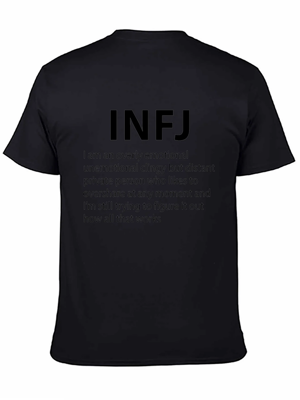 INFJ Personality Black T-Shirt product image 3