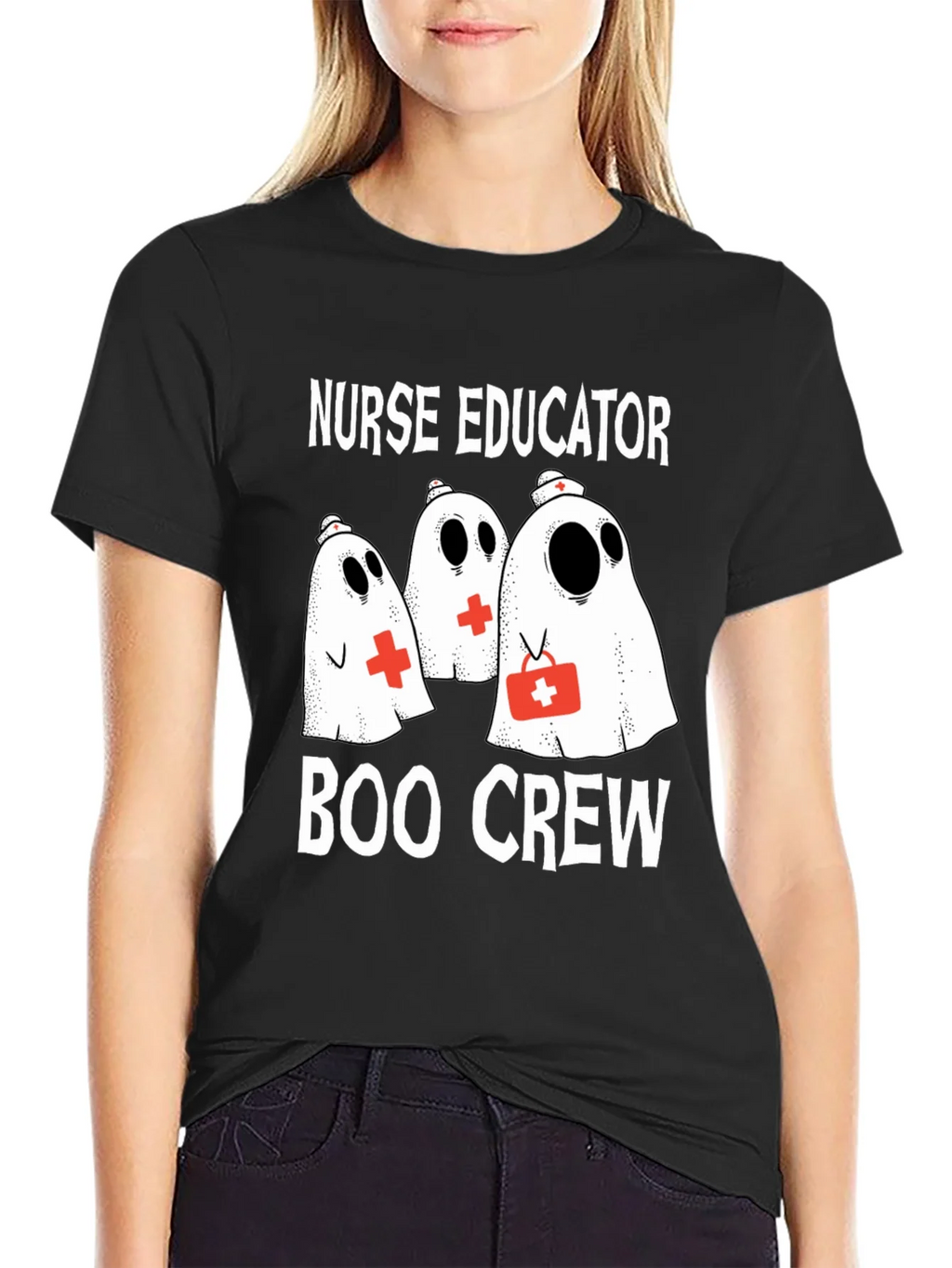 Nurse Educator Boo Crew Halloween T-Shirt product image 2