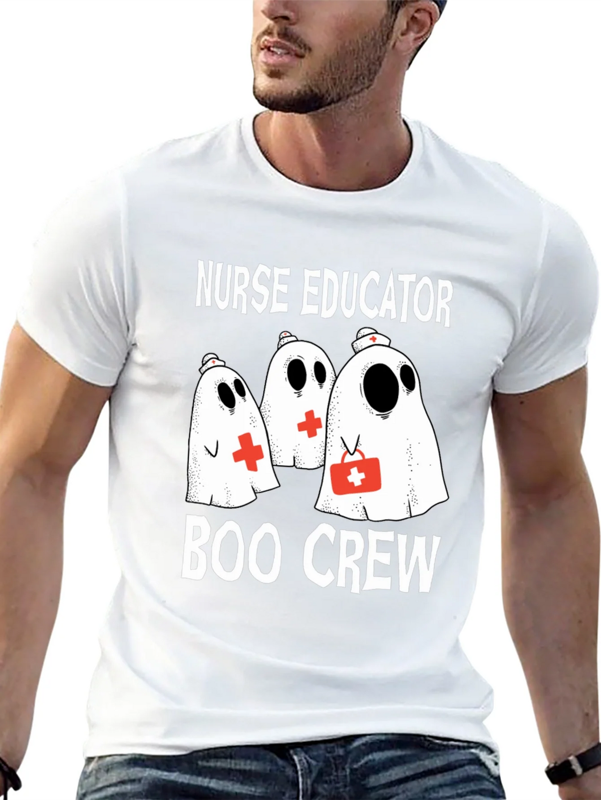 Nurse Educator Boo Crew Halloween T-Shirt product image 12