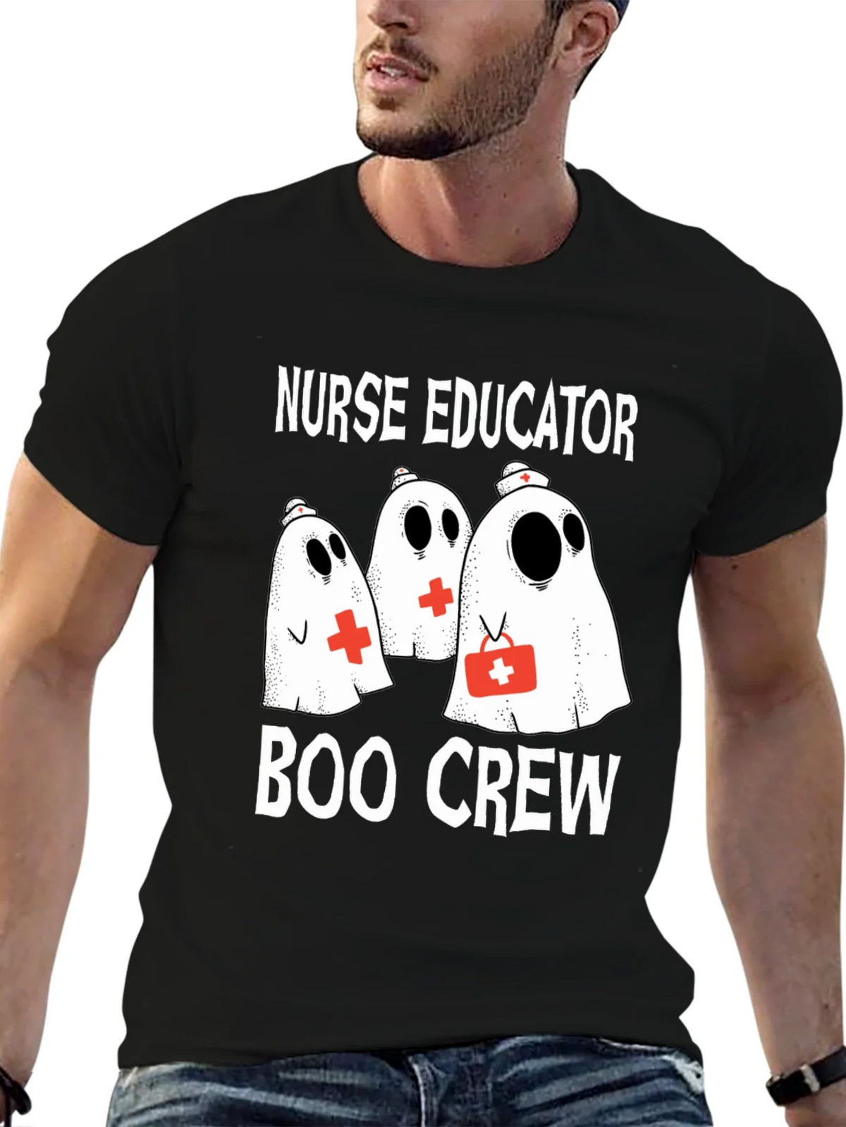 Nurse Educator Boo Crew Halloween T-Shirt product image 6
