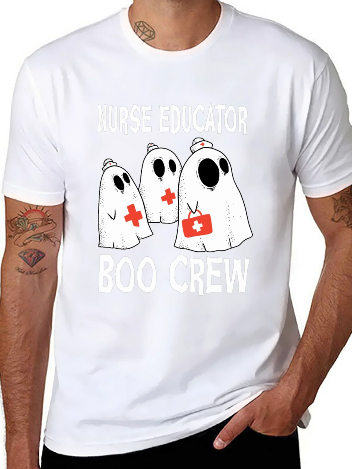 Nurse Educator Boo Crew Halloween T-Shirt product image 7