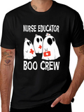 Nurse Educator Boo Crew Halloween T-Shirt product image 1