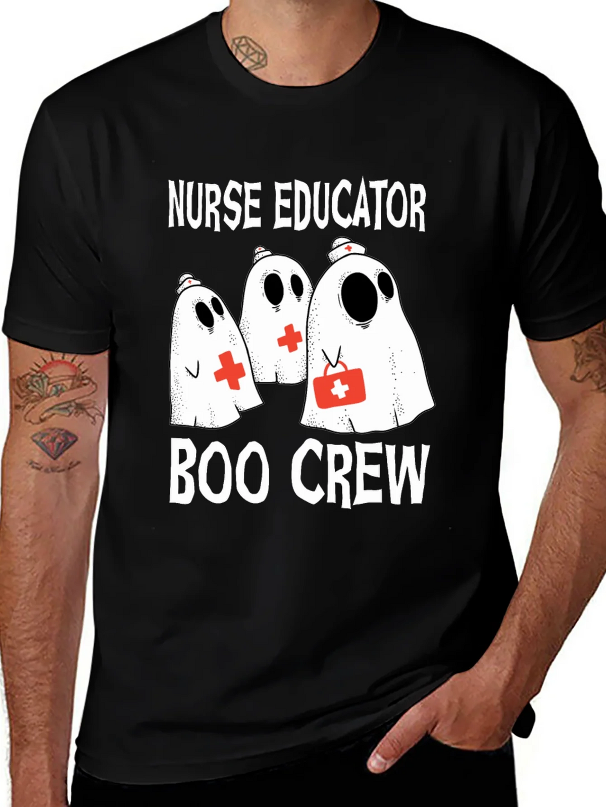 Nurse Educator Boo Crew Halloween T-Shirt product image 1