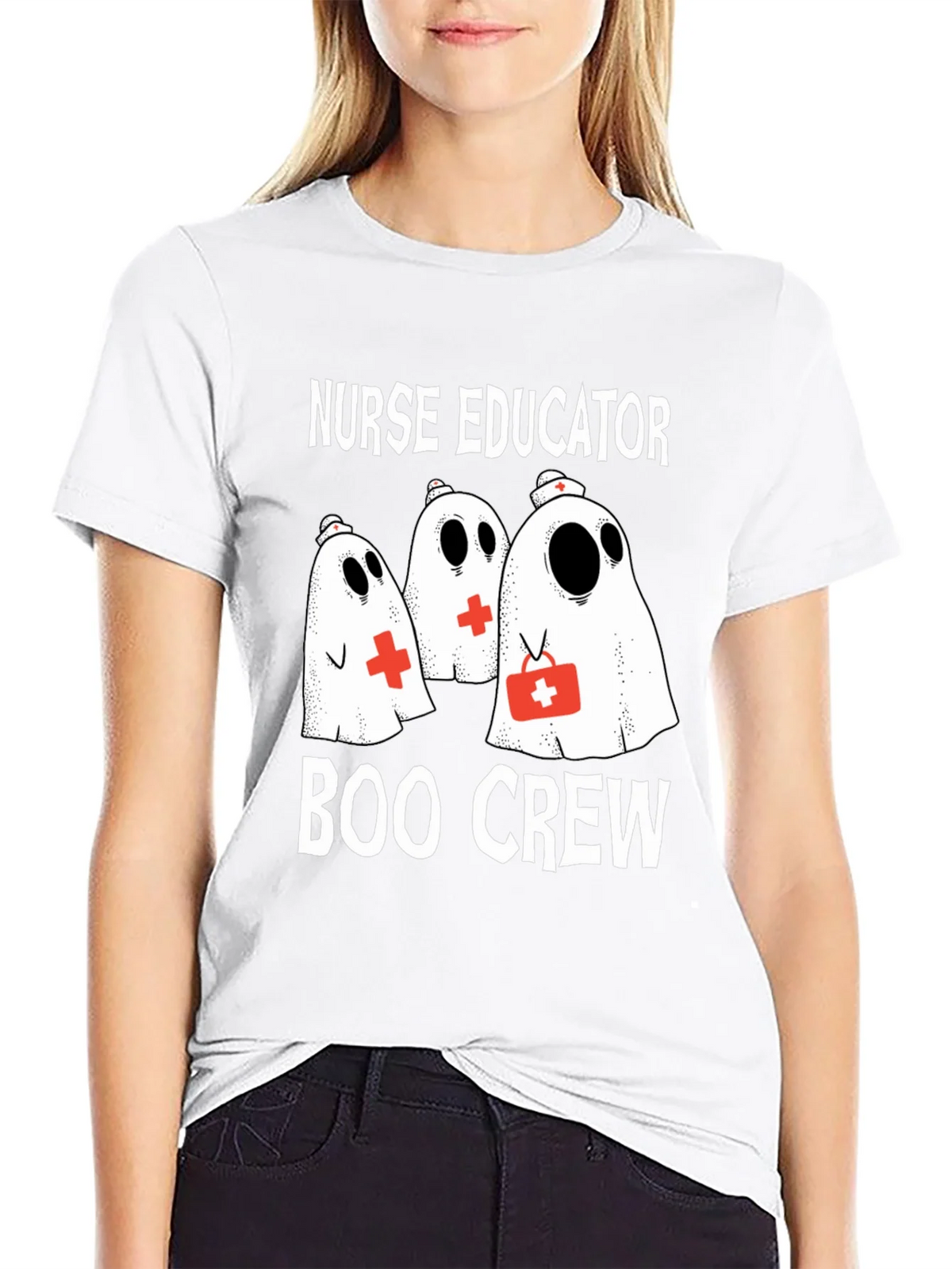 Nurse Educator Boo Crew Halloween T-Shirt product image 8