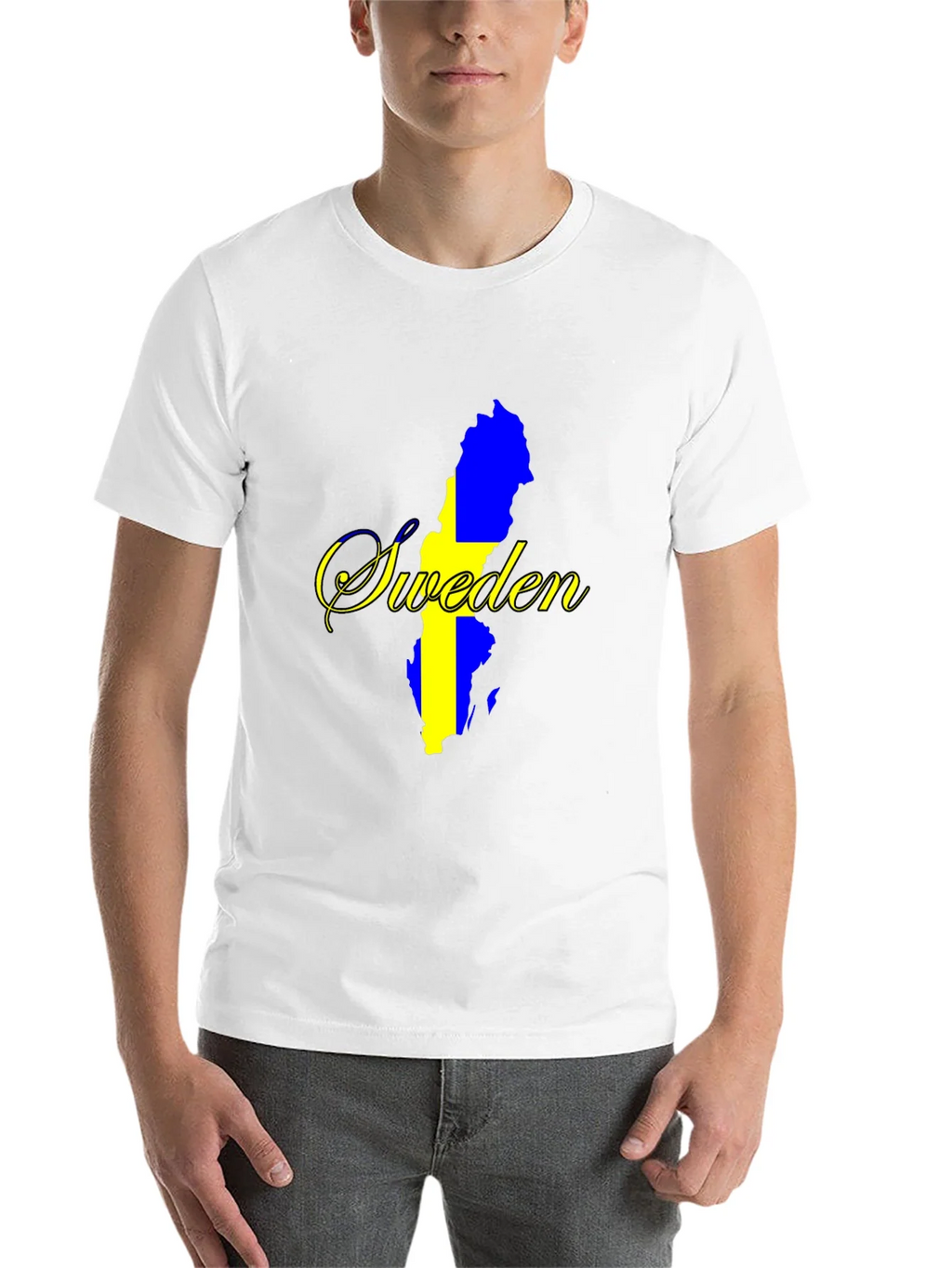 Sweden Map T-Shirt - National Pride Black Tee product image 10