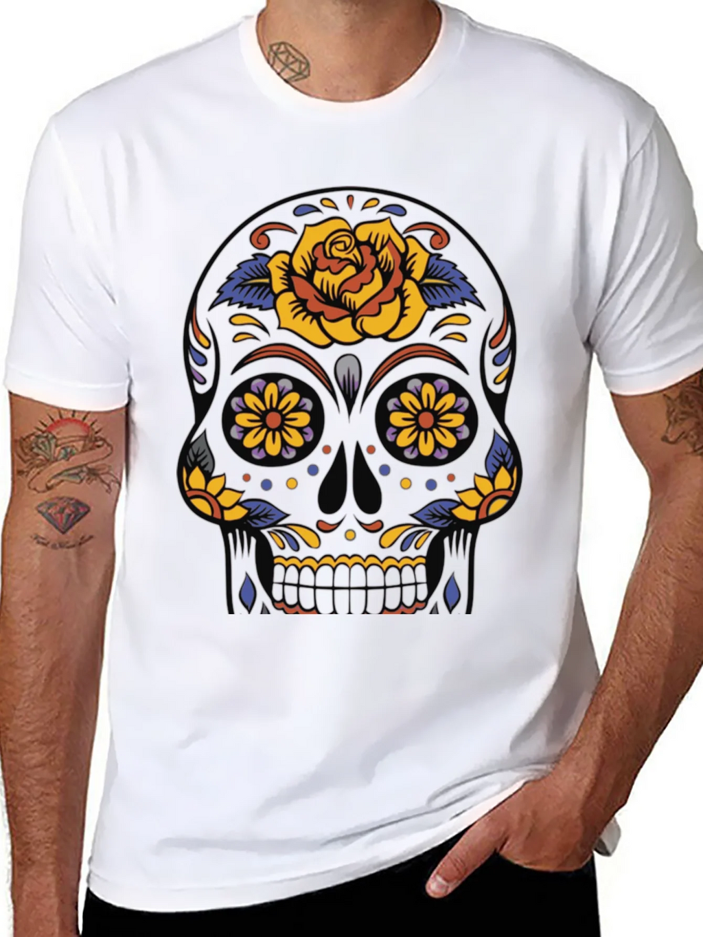 Sugar Skull Graphic Tee - Day of the Dead product image 7