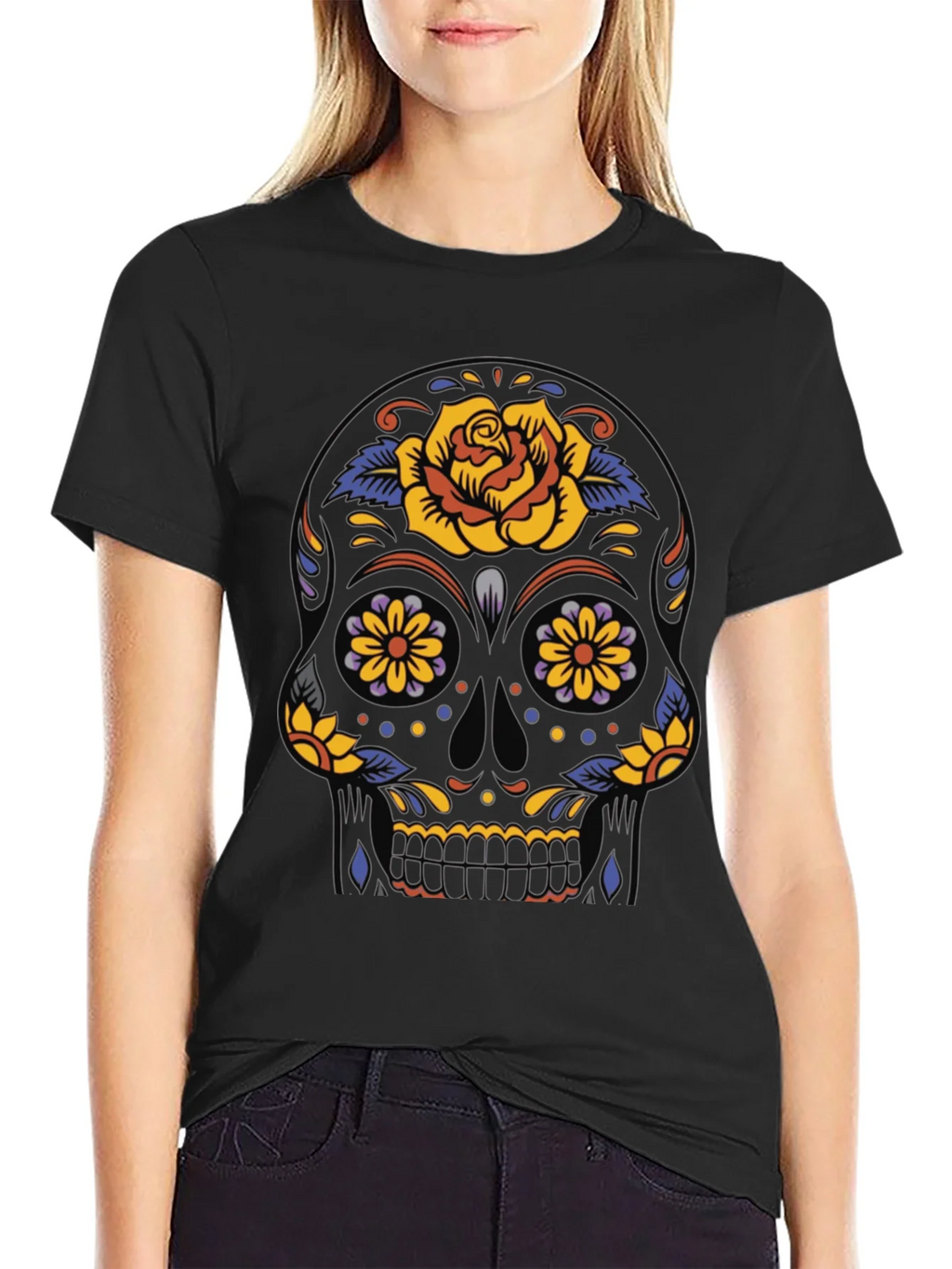 Sugar Skull Graphic Tee - Day of the Dead product image 2
