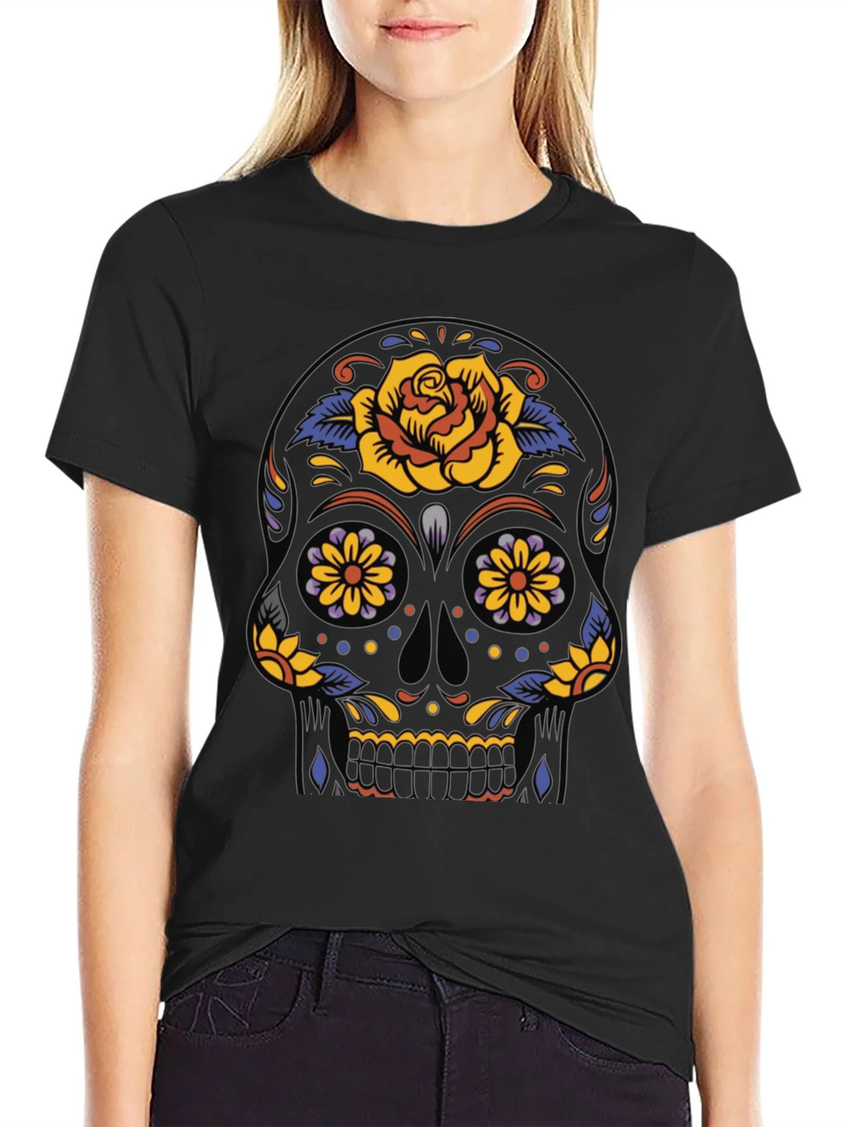 Sugar Skull Graphic Tee - Day of the Dead product image 2