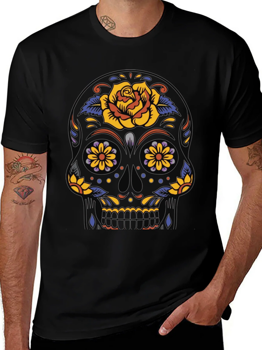 Sugar Skull Graphic Tee - Day of the Dead product image 1