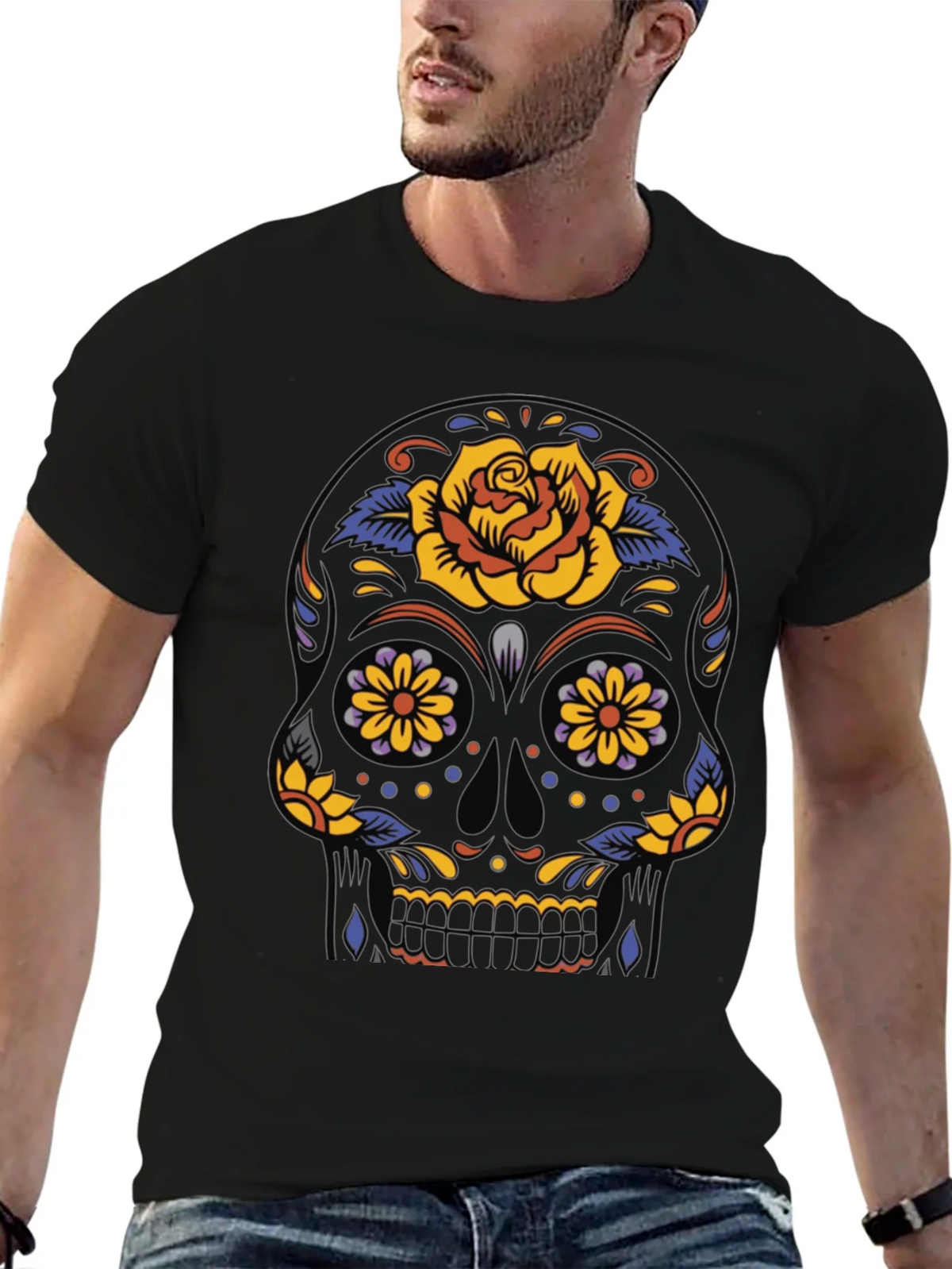Sugar Skull Graphic Tee - Day of the Dead product image 6