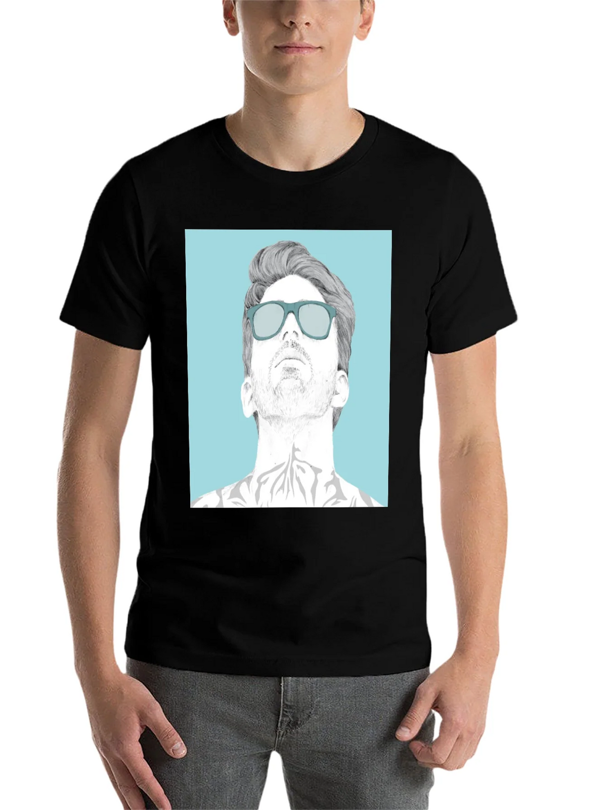 Cool Graphic Tee - Man with Sunglasses product image 4