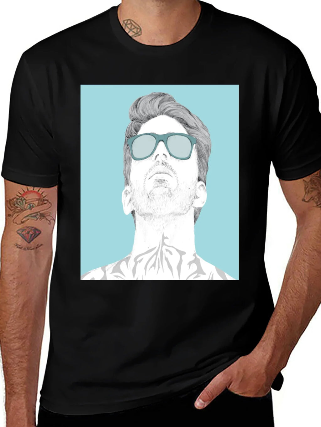 Cool Graphic Tee - Man with Sunglasses product image 1