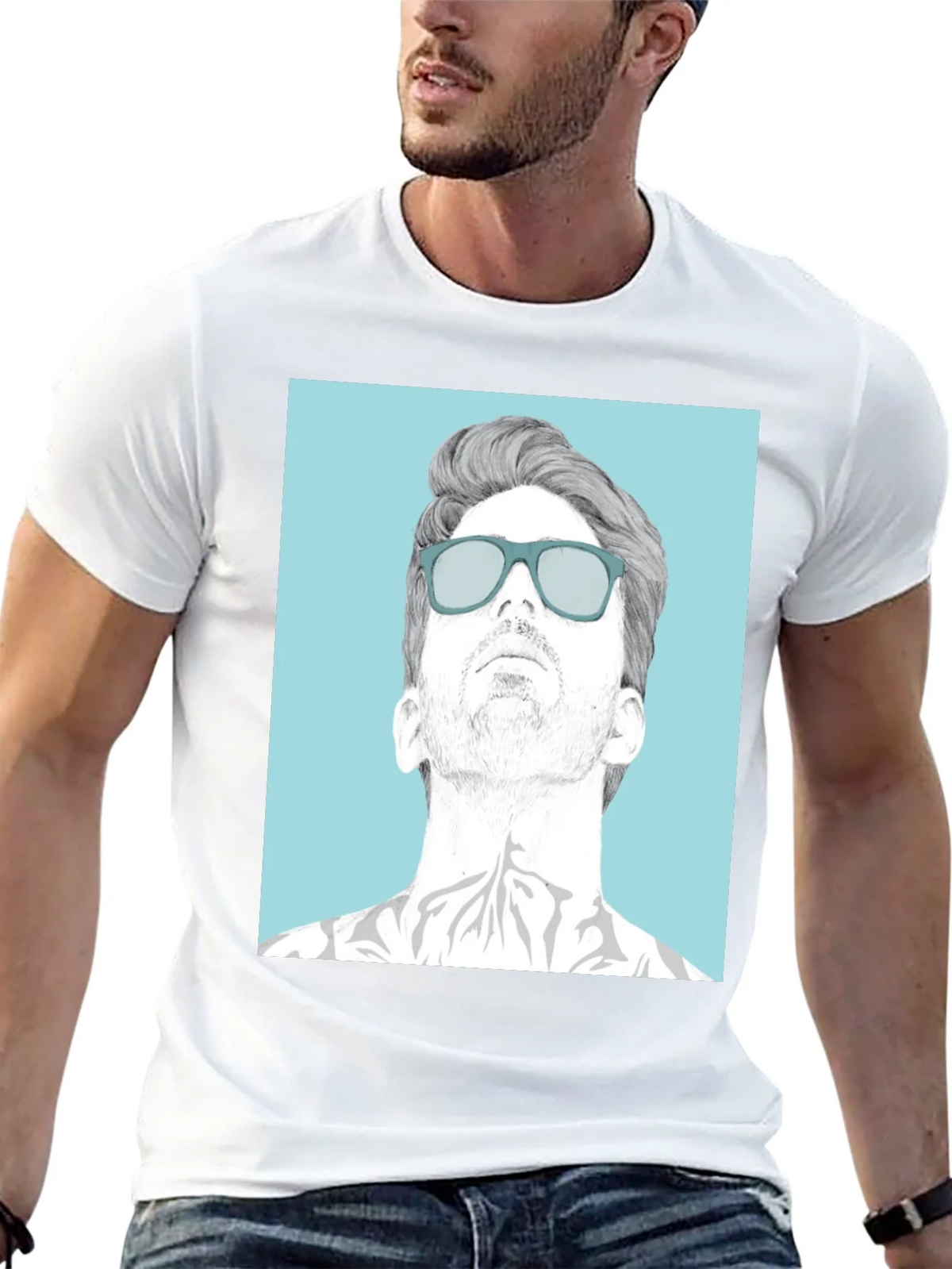Cool Graphic Tee - Man with Sunglasses product image 12