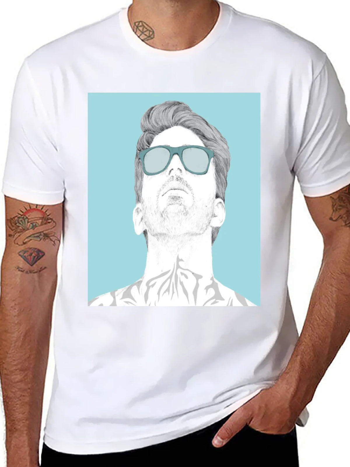 Cool Graphic Tee - Man with Sunglasses product image 7