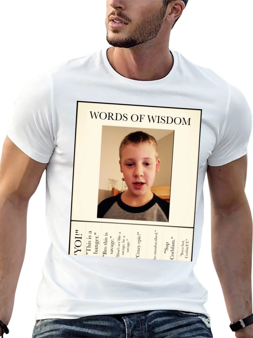 Words of Wisdom T-Shirt - CorbinYT Fan product image 11