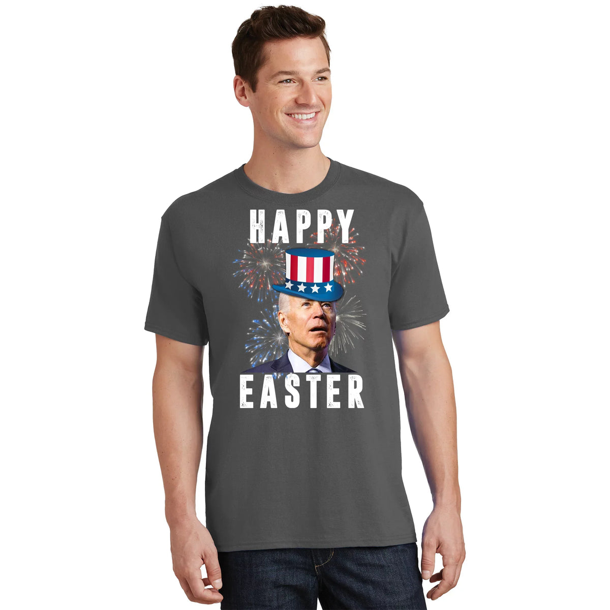 Happy Easter Joe Biden Funny 4th Of July T-Shirt product image 1