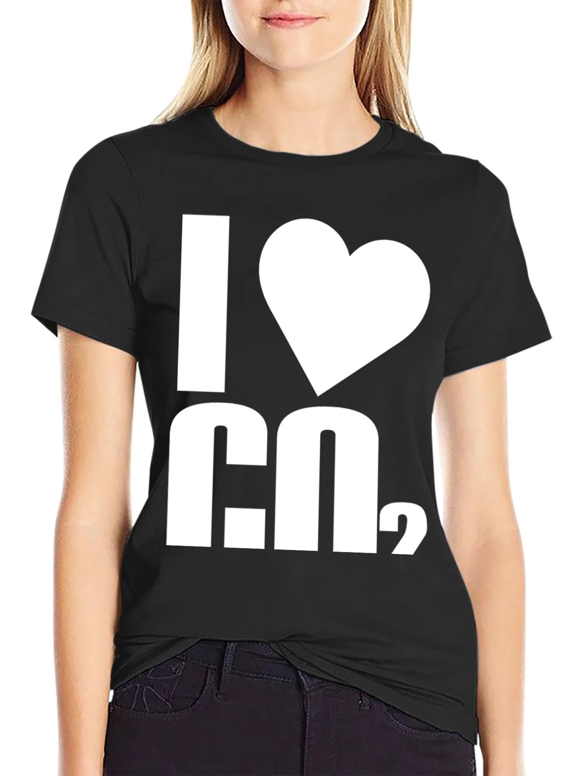 I Heart H2O T-Shirt - Black Cotton Blend Graphic Tee product image 2