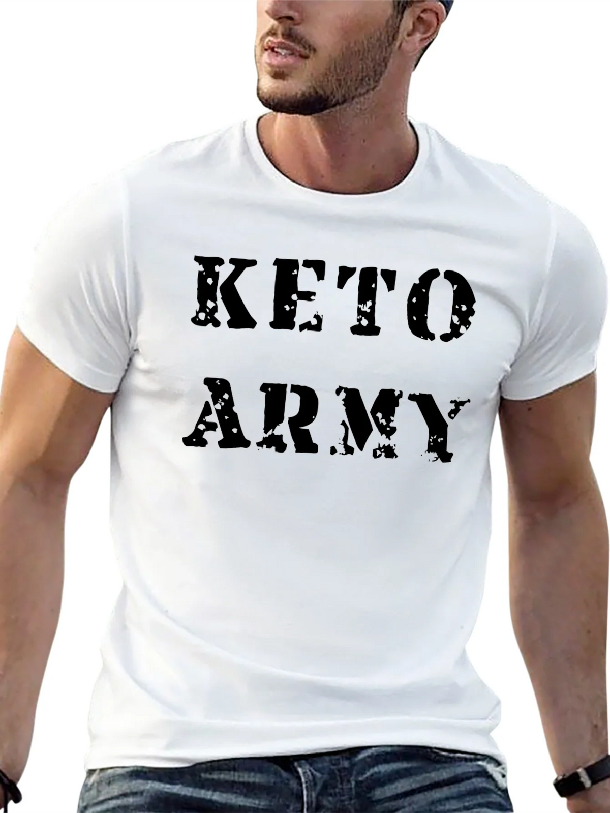 Keto Army Black T-Shirt product image 12