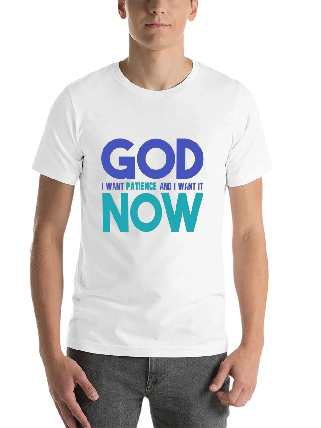 God I Want Patience Tee - Funny Graphic T-Shirt product image 10