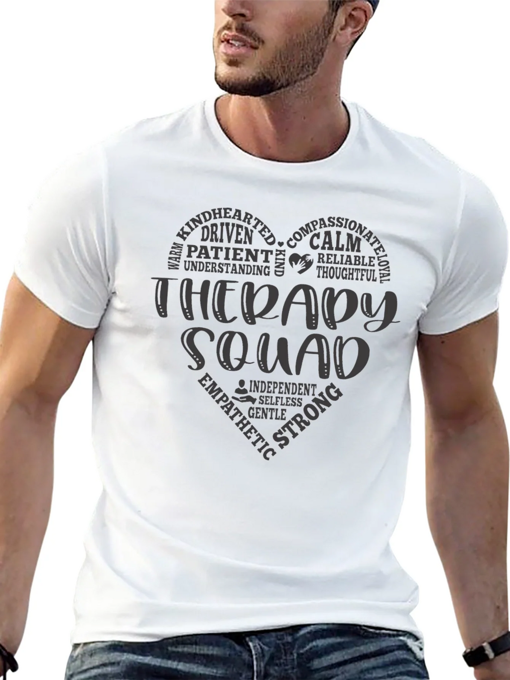 Therapy Squad Heart Graphic Tee - Black product image 10