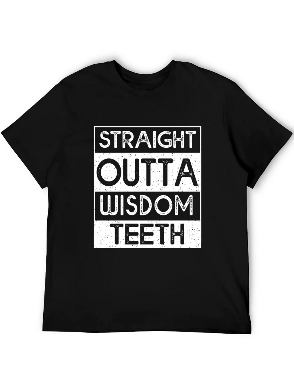 Straight Outta Wisdom Teeth Black T-Shirt product image 5