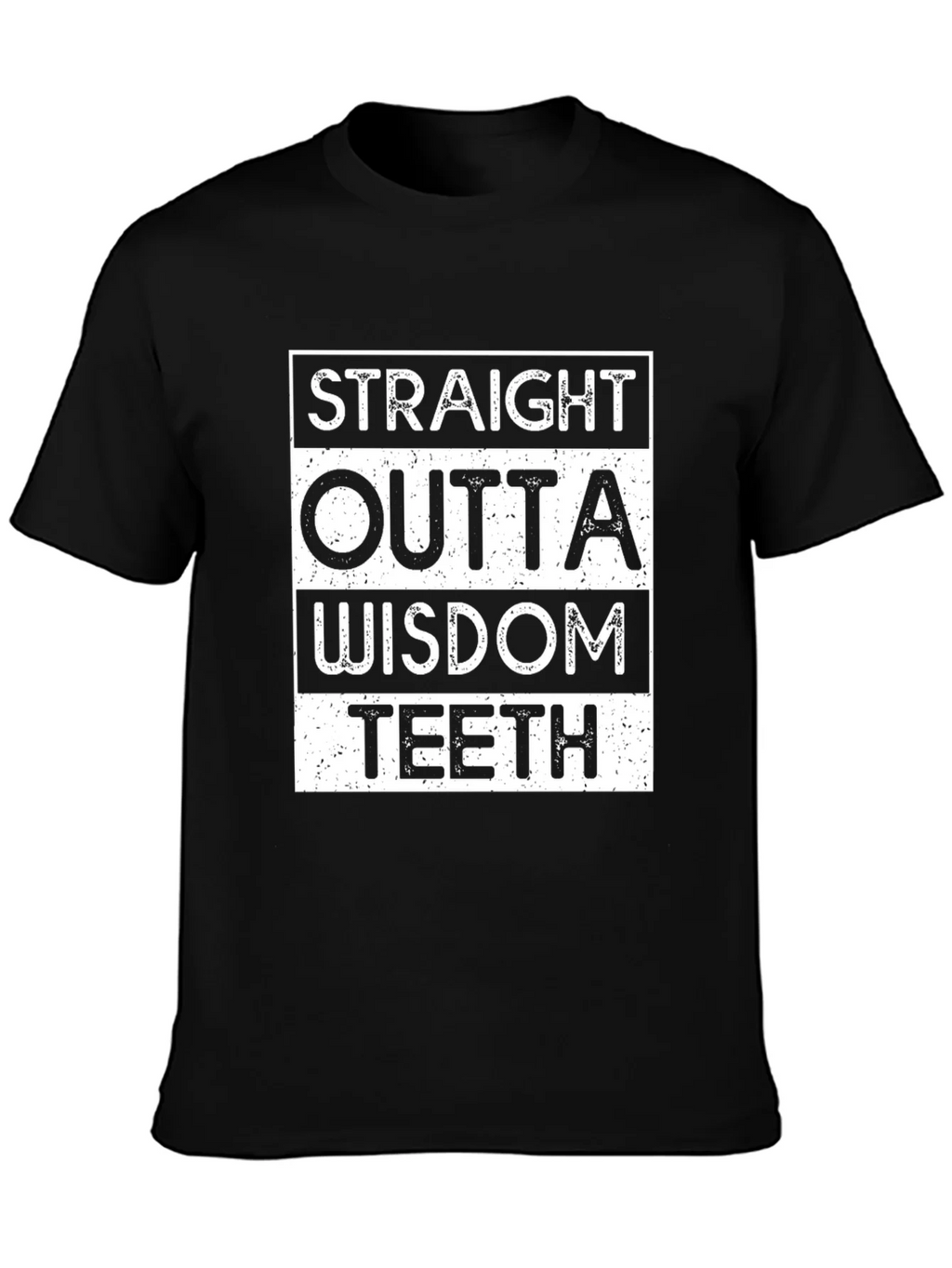 Straight Outta Wisdom Teeth Black T-Shirt product image 3
