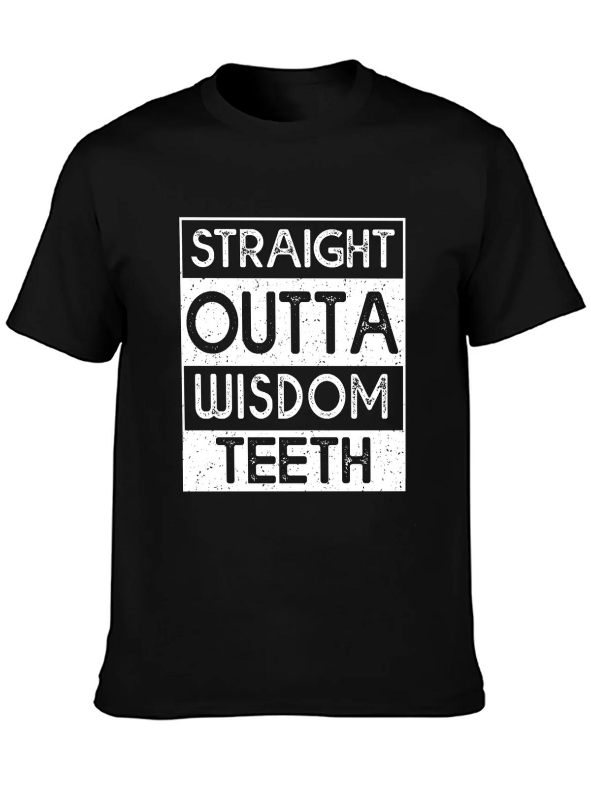 Straight Outta Wisdom Teeth Black T-Shirt product image 3