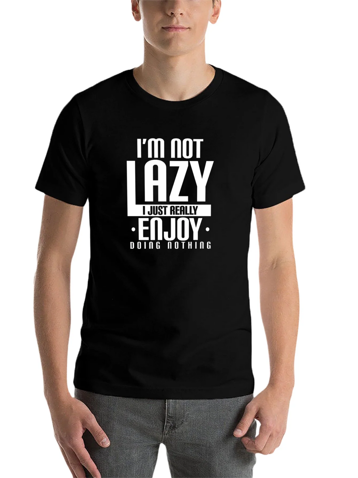 Funny Im Not Lazy Graphic T-Shirt product image 4