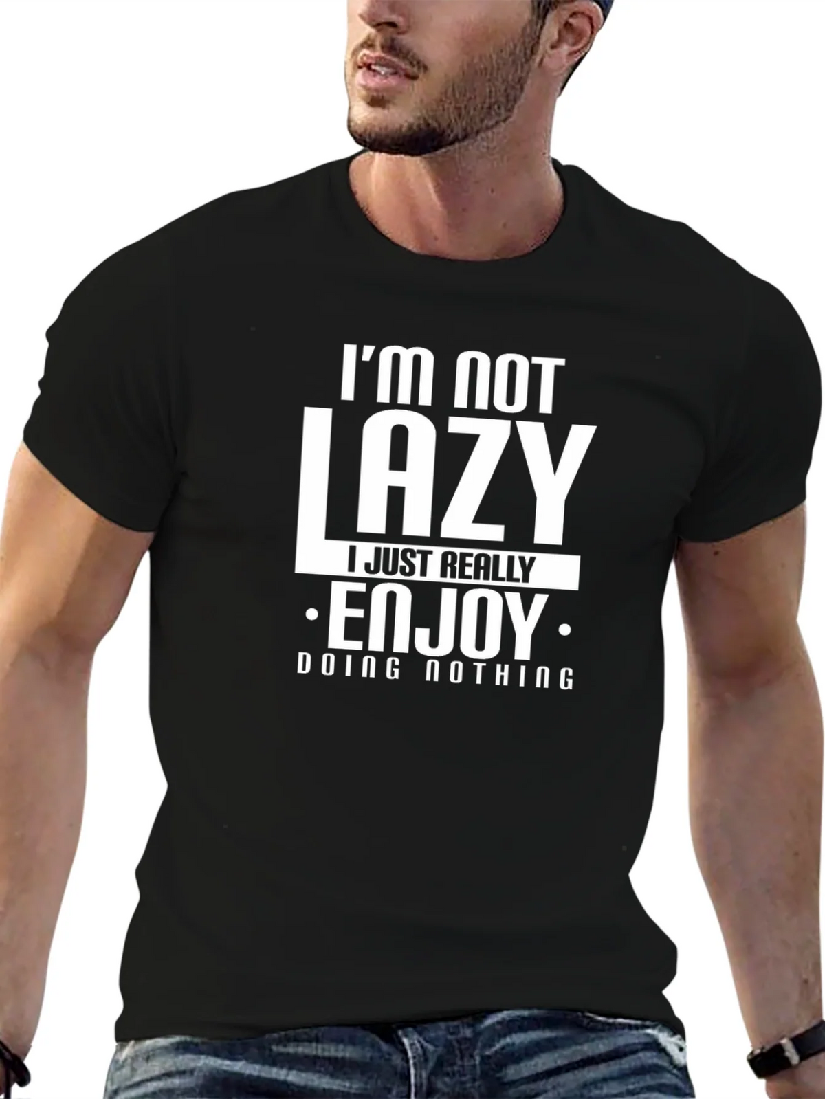 Funny Im Not Lazy Graphic T-Shirt product image 6