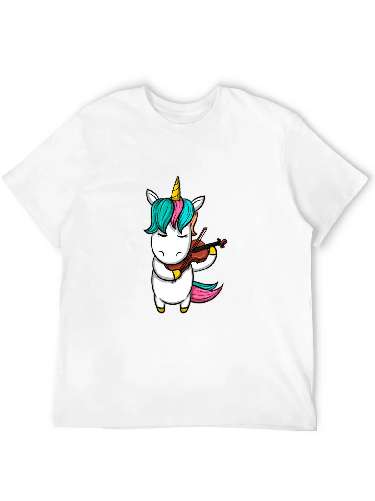 Unicorn Violinist Graphic Tee - Black Casual Shirt product image 11