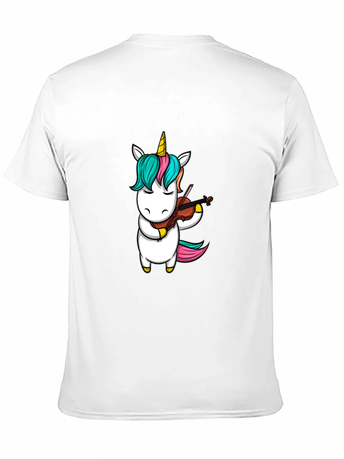 Unicorn Violinist Graphic Tee - Black Casual Shirt product image 10