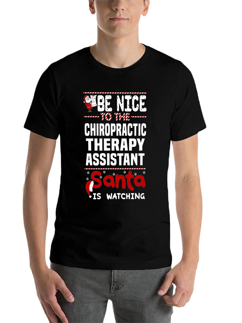 Chiropractic Therapy Assistant Christmas T-Shirt product image 4