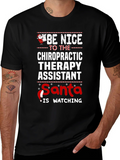 Chiropractic Therapy Assistant Christmas T-Shirt product image 1