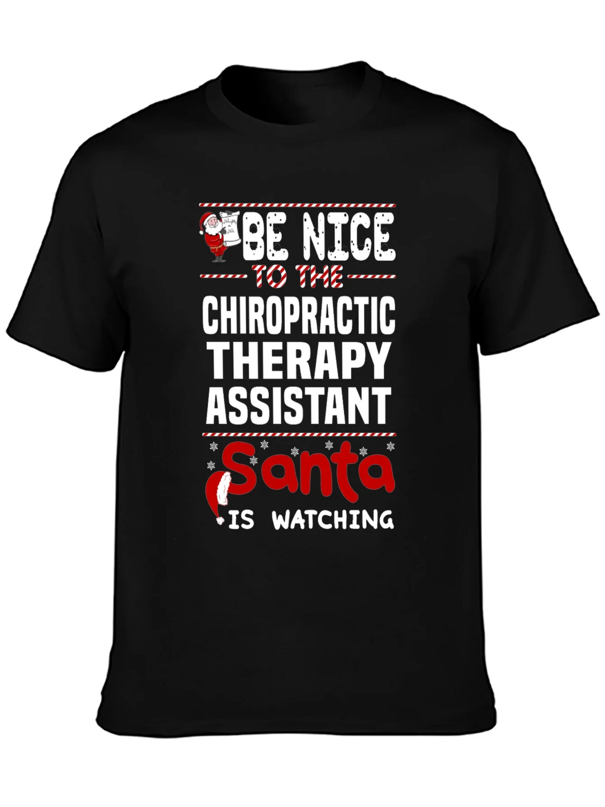 Chiropractic Therapy Assistant Christmas T-Shirt product image 3
