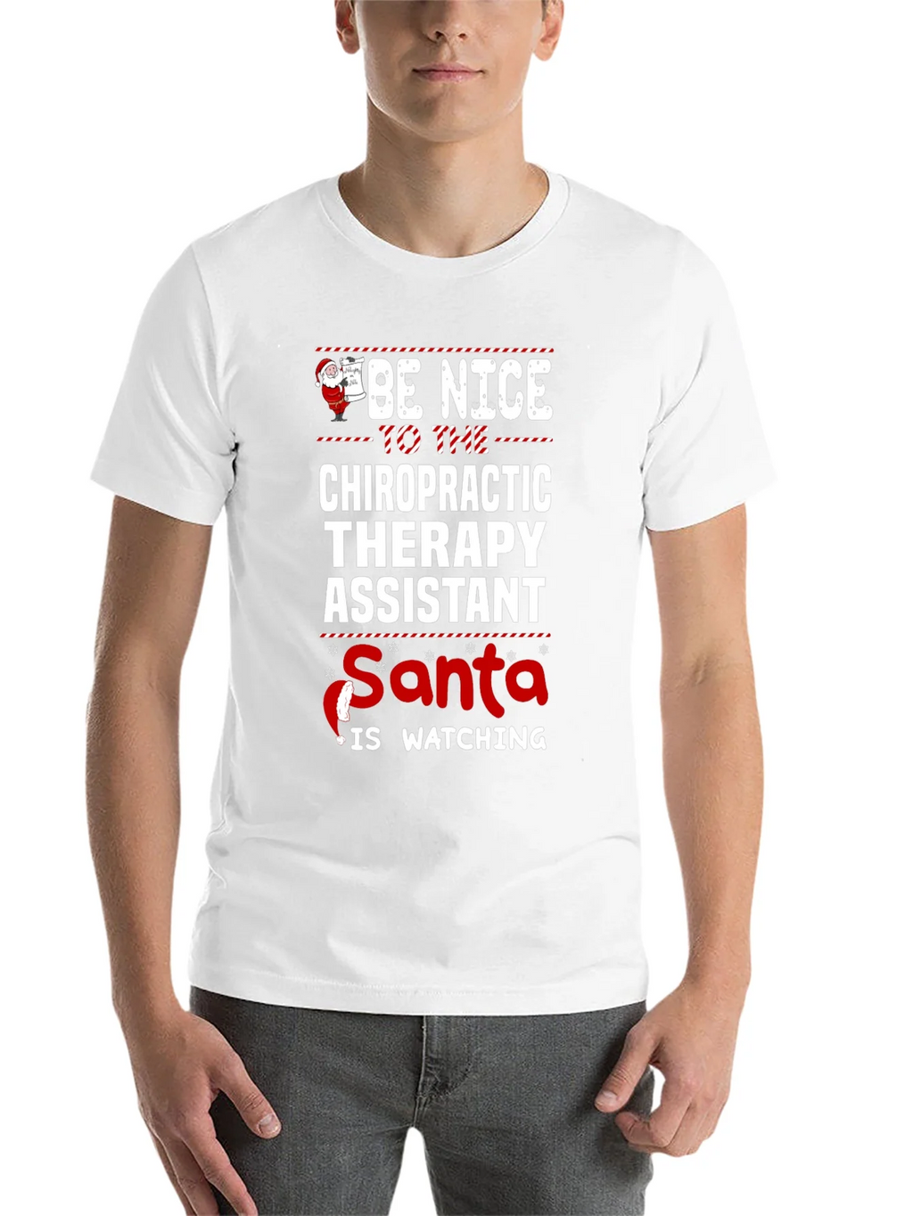 Chiropractic Therapy Assistant Christmas T-Shirt product image 10