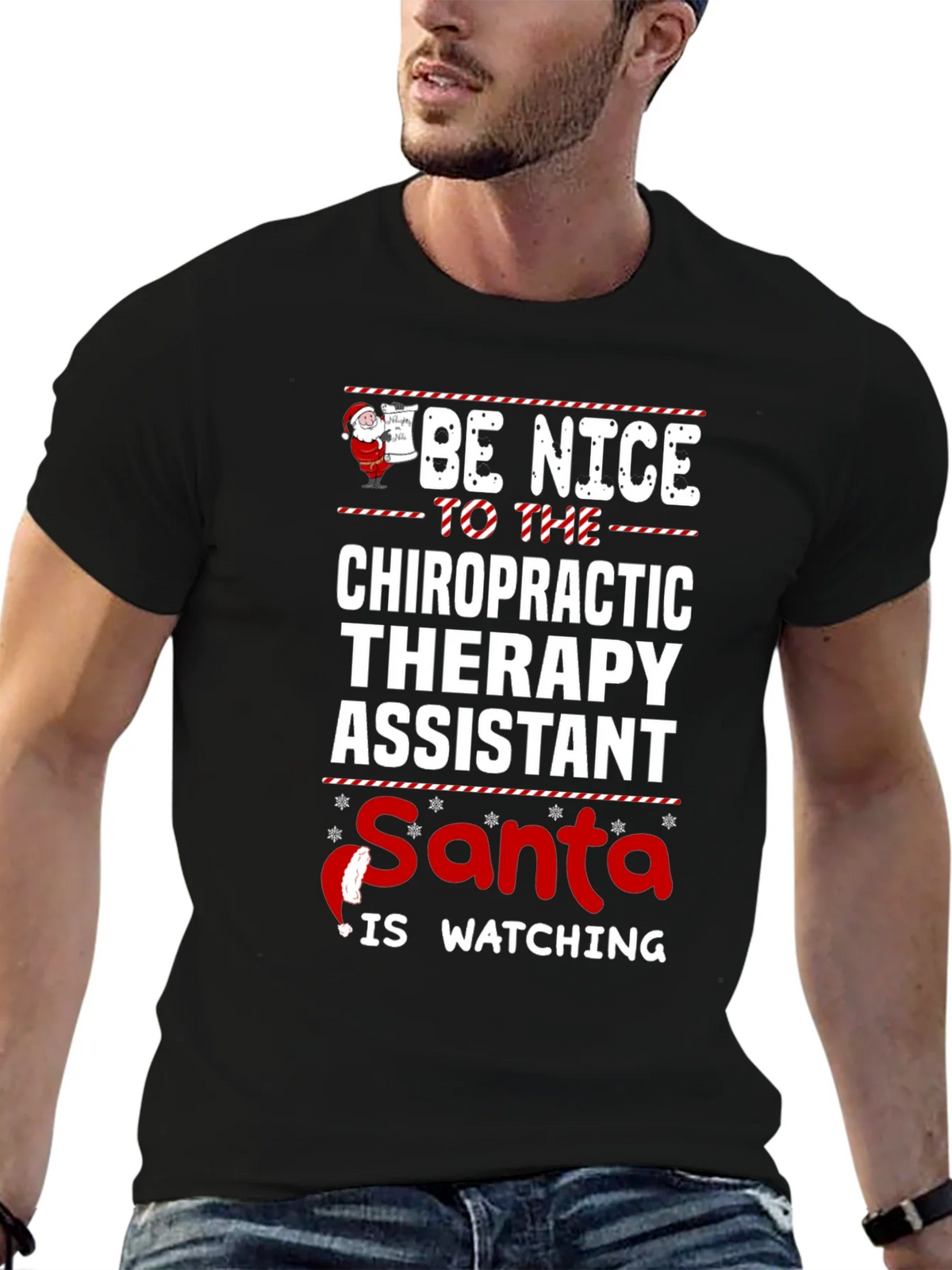 Chiropractic Therapy Assistant Christmas T-Shirt product image 6